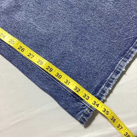 Petra High Rise Comfort Wide Flare Blue Women's Jeans - Picture 12 of 14